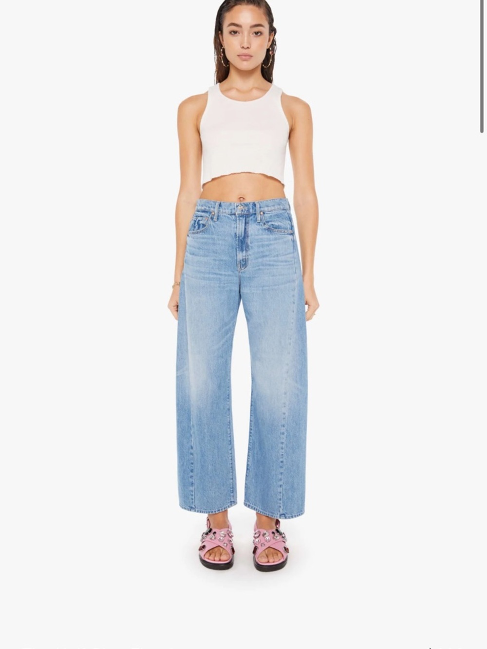 NWOT Half-Pipe Flood Jean Pants in Wash: Material Girl Size 33